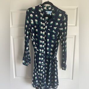 Draper James Navy Magnolia Shirt Dress Size 12